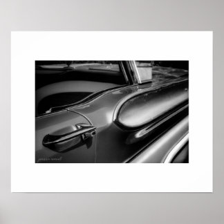 Affiche de la Mercury Turnpike Cruiser en noir et