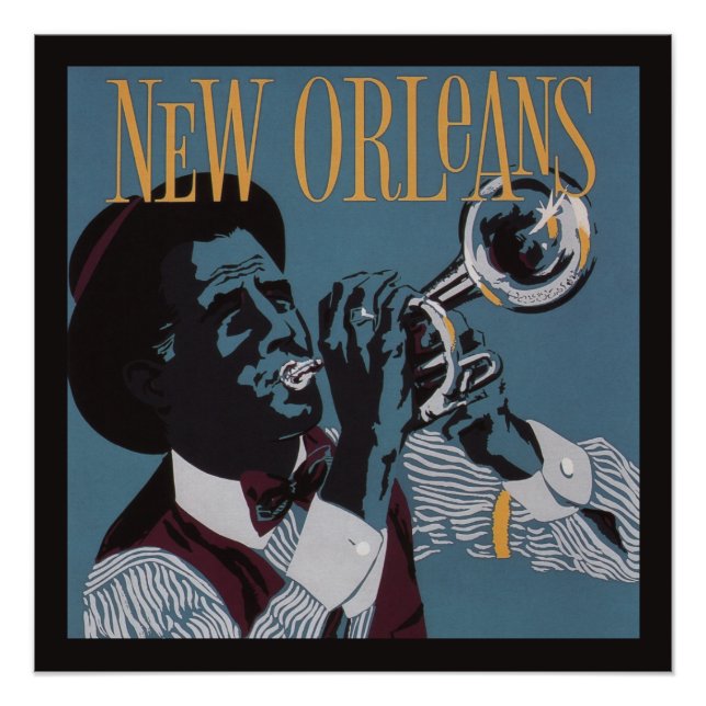 Affiche de la musique de la Nouvelle-Orléans (Devant)