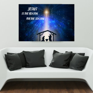 Affiche de la Nativité Jésus Est La Raison