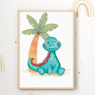 Affiche de la nurserie Dino Impression pour la cha