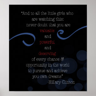 Affiche de la parole de concession de HRC