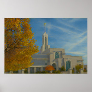 Affiche de la peinture du temple de Mount Timpanog
