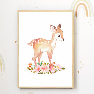 Affiche de la pépinière de fleurs Fox pour la déco