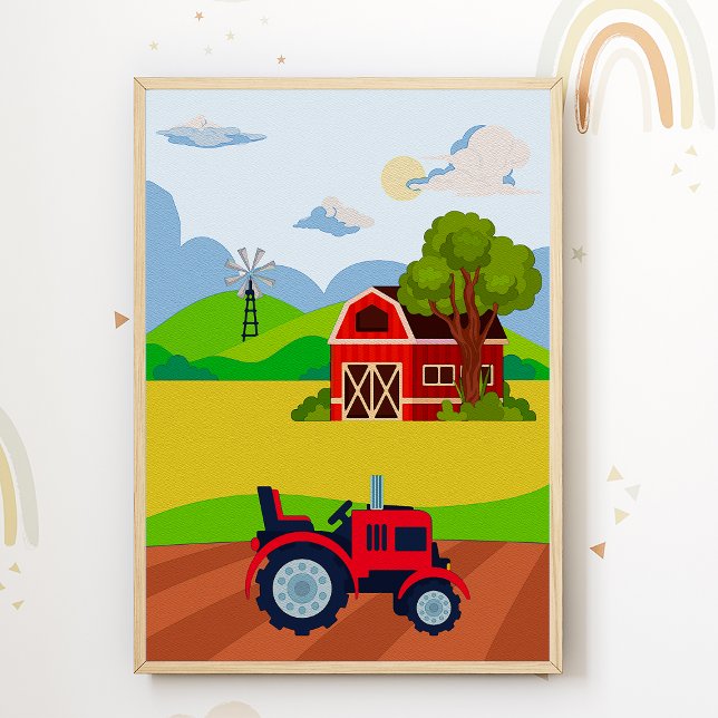 Affiche de la pépinière de tracteurs Impression Dé (Créateur téléchargé)