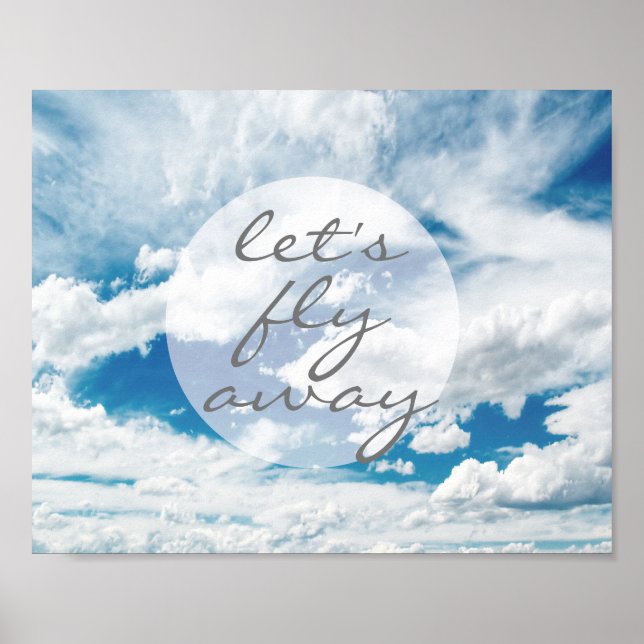 affiche de la photographie des nuages et du ciel a (Devant)
