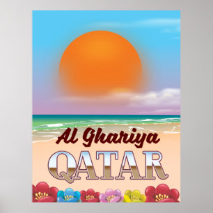 Affiche de la plage Al Ghariya Qatar