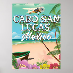 Affiche de la plage de Cabo San Lucas au Mexique