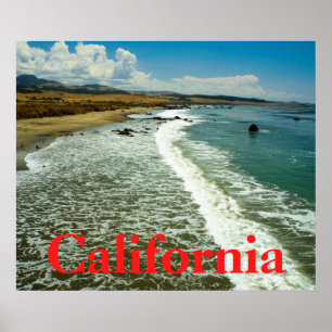 Affiche de la plage de Californie