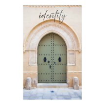 Affiche de la porte marocaine de l'identité