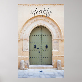 Affiche de la porte marocaine de l'identité