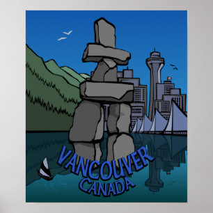 Affiche de la Première nation de Vancouver Inukshu