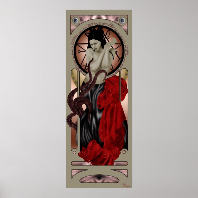 affiche de la prêtresse cthulhu (Devant)