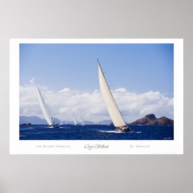 Affiche de la régate de seaux de St. Barth (Devant)