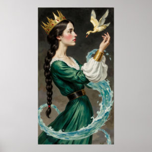 Affiche de la Reine Sorcière de la Fantaisie en Ro