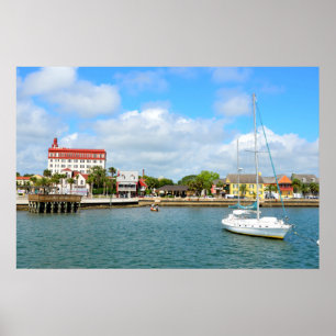 Affiche de la rive du fleuve de St. Augustine, Flo