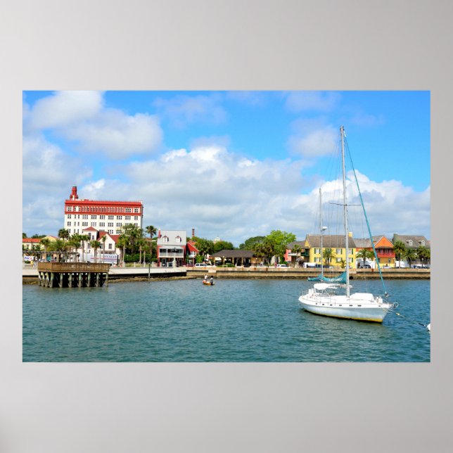 Affiche de la rive du fleuve de St. Augustine, Flo (Devant)