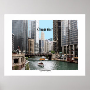 Affiche de la rivière Chicago
