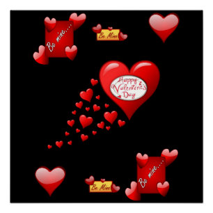 Affiche de la Saint-Valentin