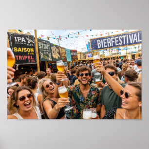 Affiche de la Scène de Joie du Festival de Bière B