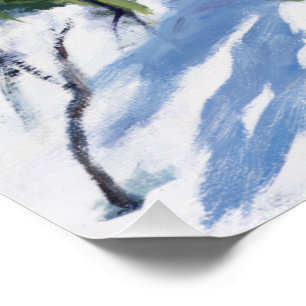 Affiche de la scène de neige Sunlit Colorado Mount