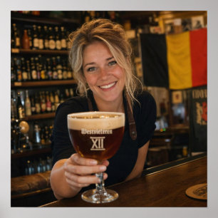 Affiche de la Smile and Toast de l'auberge belge