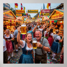 Affiche de la soirée de la fête de la bière de Mun
