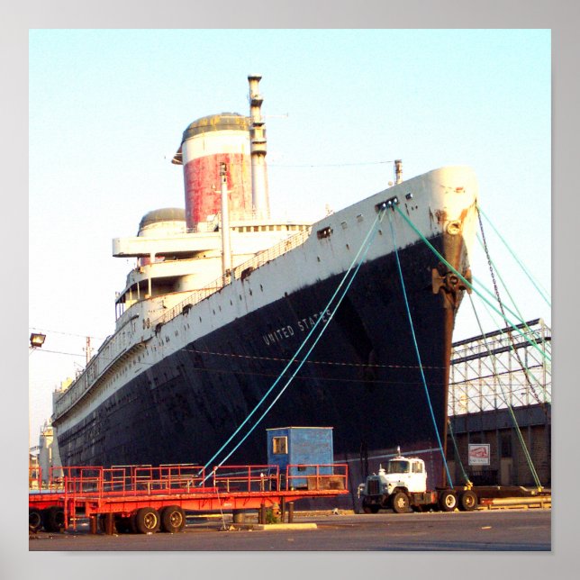 Affiche de la SS United States Ocean Liner (Devant)