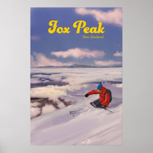 Affiche de la station de ski Fox Peak Nouvelle-Zél