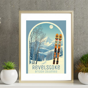Affiche de la station de ski Revelstoke Colombie-B