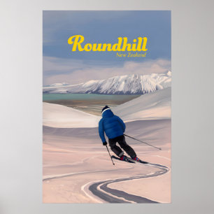 Affiche de la station de ski Roundhill Nouvelle-Zé