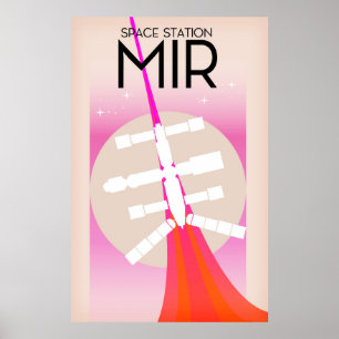 Affiche de la Station spatiale russe MIR