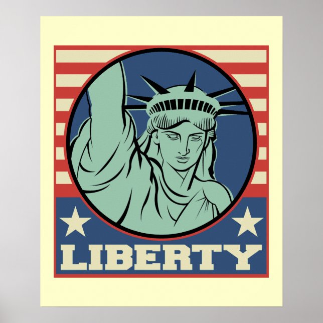 Affiche de la statue de la liberté (Devant)