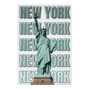 Affiche de la statue de la Liberté à New York