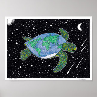Affiche de la Tortue Terre