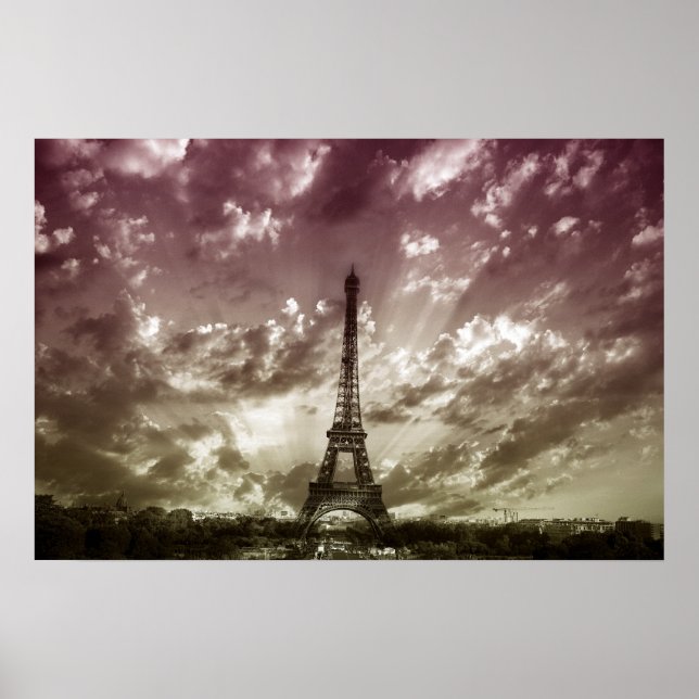Affiche de la tour Eiffel (Devant)
