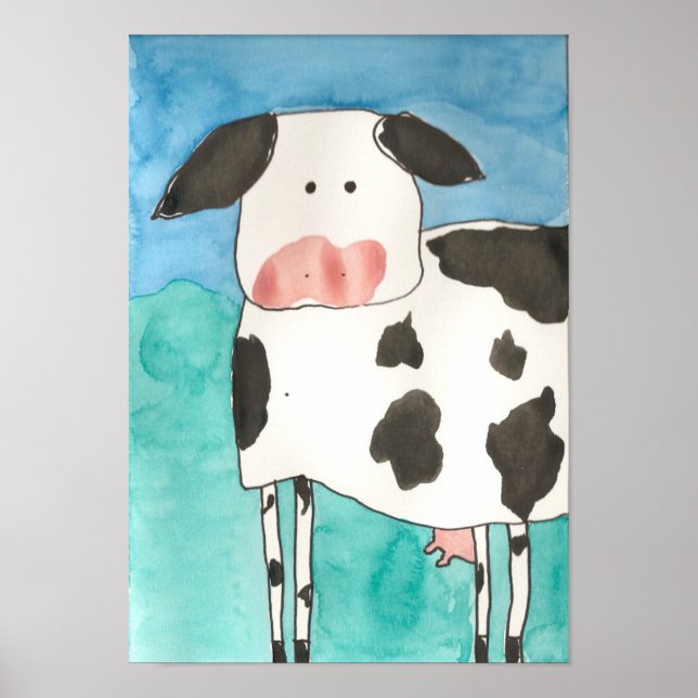 Affiche de la vache (Devant)