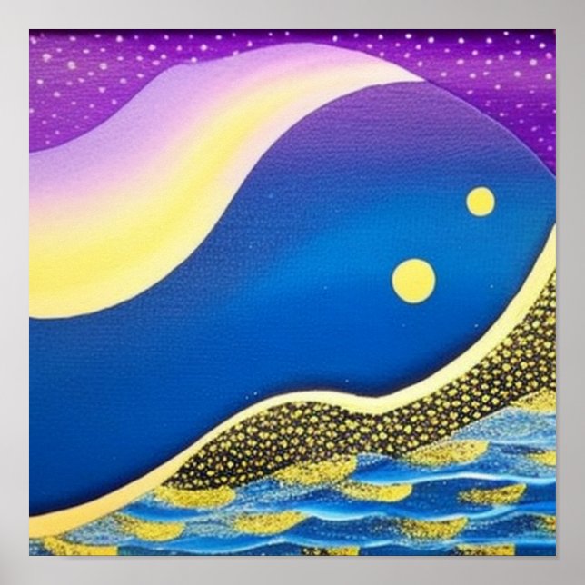 Affiche de la vague de couleurs (Devant)