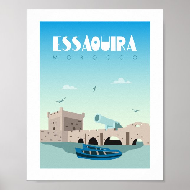 Affiche de la ville d'Essaouira (Devant)