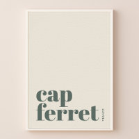Affiche de la ville moderne de Cap Ferret France