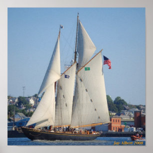 Affiche de la Virginie   de schooner