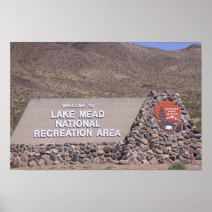 Affiche de la zone récréative du lac Meade