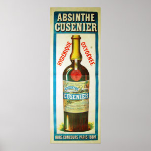 Affiche de l'ABSINTHE CUSENIER