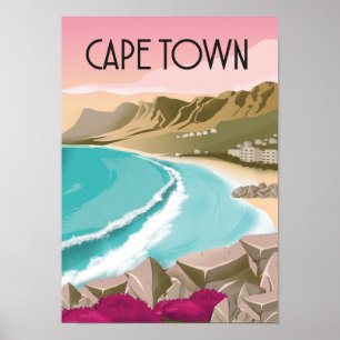 Affiche de l'Afrique du Sud du Cap