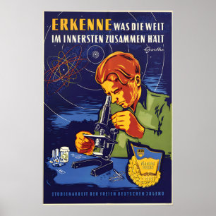 Affiche de l'Allemagne de l'Est Travaux pratiques 