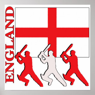 Affiche de l'Angleterre de cricket