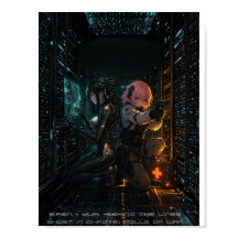 Affiche de l'anime cyberpunk Ghost in Chrome