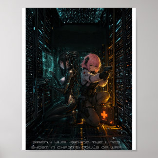 Affiche de l'anime cyberpunk Ghost in Chrome