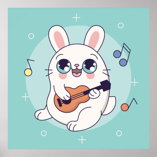 Affiche de lapin bébé (Devant)