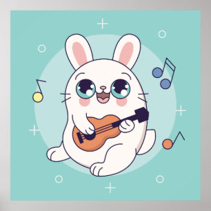 Affiche de lapin bébé