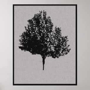 Affiche de l'arbre solitaire